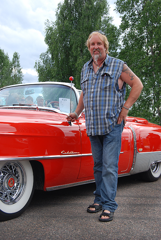 Stefan Börjesson tog hem "peoples choice" för sin fina Cadillac-1954 på Big Wheels utställning Västerdalsträffen 2010